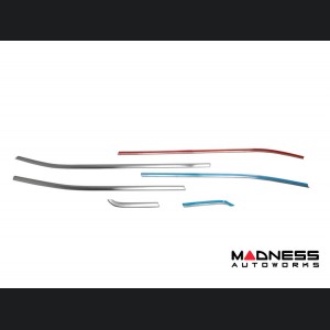 Jeep Renegade Door Trim - Side Window Molding Kit - Brushed Steel